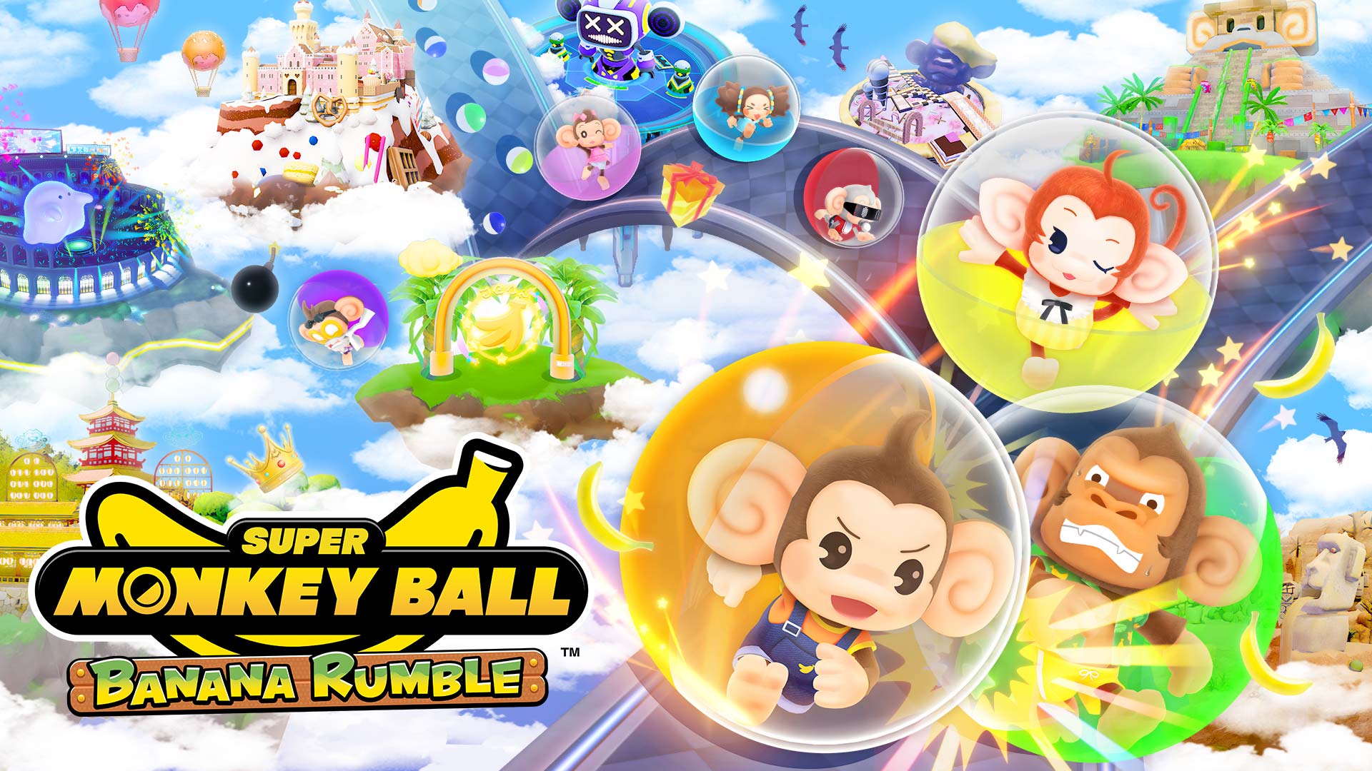 Conoce al colorido elenco de personajes de Super Monkey Ball Banana ...